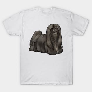 Dog - Lhasa Apso - Black T-Shirt